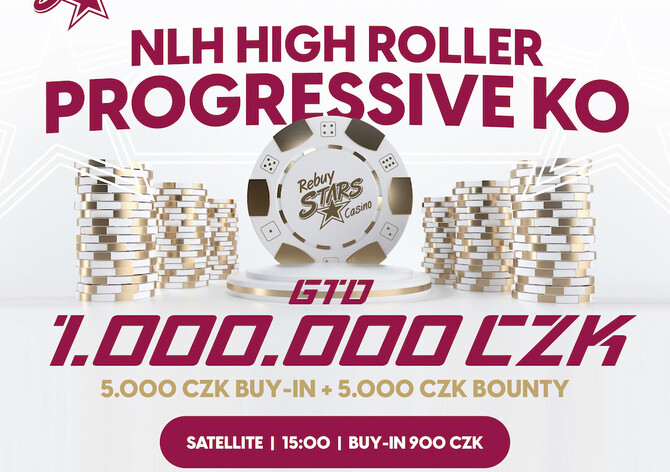 RS Luka: Prestižní NLH High Roller Progressive KO o 1.000.000 Kč už v pondělí