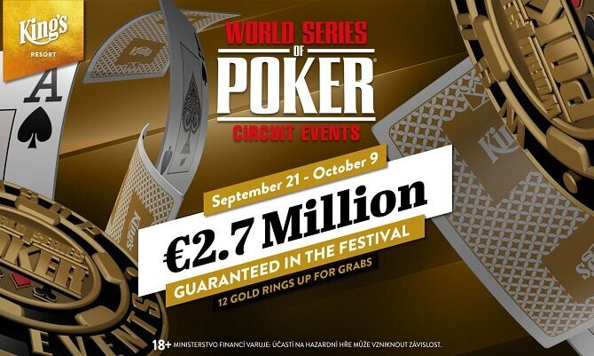 King's: Startuje World Series of Poker Circuit o €2.700.000 GTD!