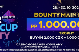 G4G: Poker Fever Cup Bounty Special nabízí od čtvrtka celkový prizepool 1,5M
