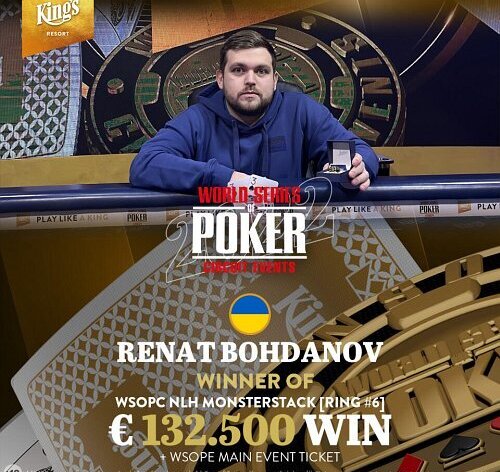 WSOPC: Titul z Monsterstacku jede na Ukrajinu, z Čechů nejlepší Savočka