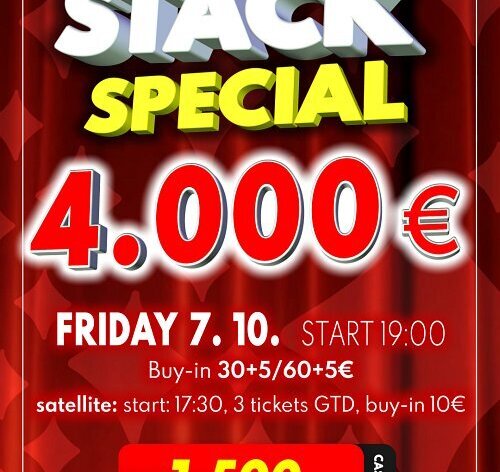 Imperator: Páteční Double Stack o €4K, Twenty Grand €20K GTD uř příští týden