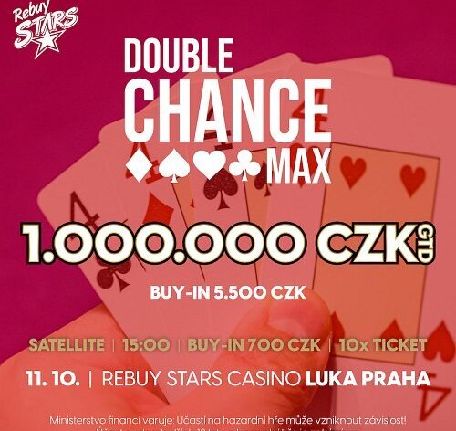 RS Luka: Garance 1.000.000 korun a jedno re-entry v Double Chance MAX už v úterý