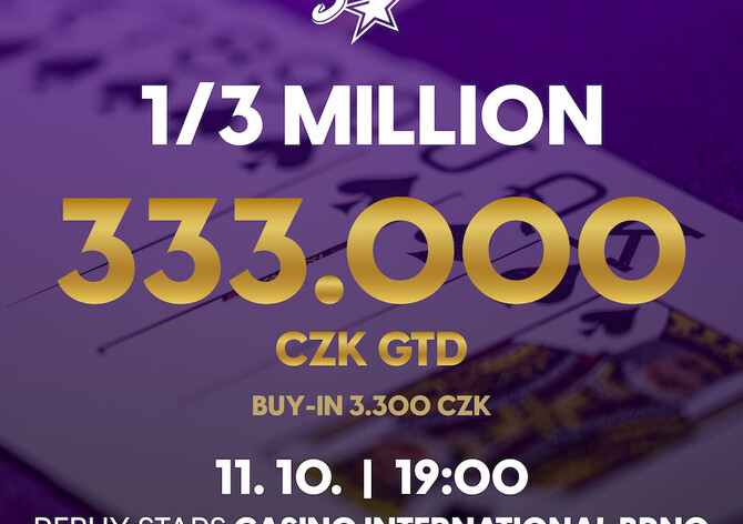 RS Brno: Speciál 1/3 Million o garanci 333.000 Kč již dnes večer