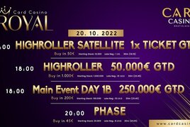 Card Bratislava: Royal €250K GTD má za sebou první flight. Kdo postoupil?