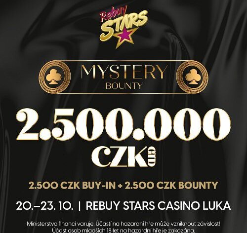 RS Luka: 2,5M Mystery Bounty s garancí 2.500.000 Kč ode dneška v pražském Casinu Luka