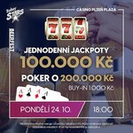 RS Plzeň: Casino Plzeň Plaza pořádá Beerfest s Jackpoty za 100.000 a pokerem o 200.000 Kč už dnes