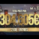Nový rekord v Banco Casino Masters: 2.108 entries, prizepool €304.605