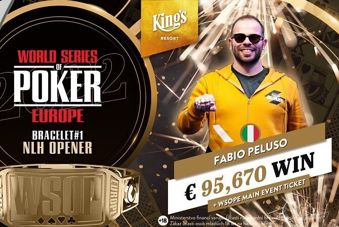 WSOPE: První náramek jede do Itálie, Navrátil sedmý