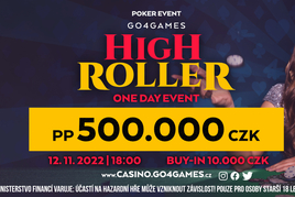 G4G: V pátek v Hodolanech o 100K a v sobotu One Day High Roller o 500K