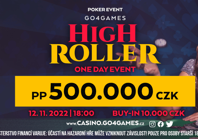 G4G: V pátek v Hodolanech o 100K a v sobotu One Day High Roller o 500K