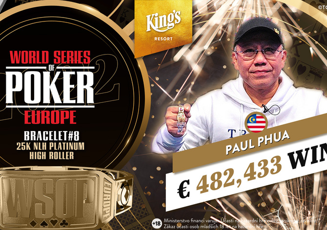 WSOPE: Platinum High Roller ovládl Phua Wei Seng za €482K