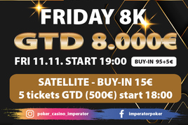 Imperator: V pátek na jihu Čech o garantovaných €8.000!