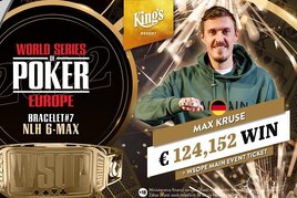 WSOPE: Náramek ze 6maxu bere bundesligový fotbalista Kruse!