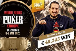 WSOPE: Thomer Pidun je nejvšestrannějším hráčem, zvítězil v 8-Game Mixu