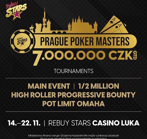 Prague Poker Masters v Casinu Luka garantuje 7.000.000 Kč, Main Event o 5.000.000 Kč!