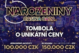 RS Kladno: Oslava narozenin s pokerem o 150K a jackpoty za 100K