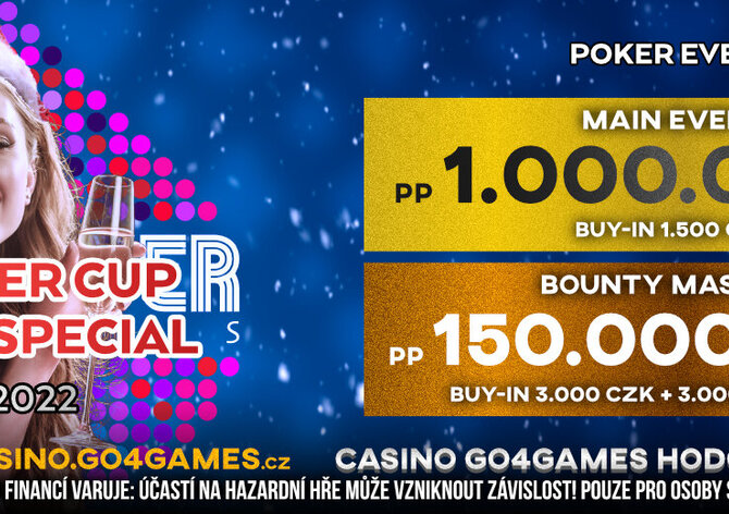 G4G: Poker Fever Christmas Cup minimálně o 1,3 milionu!