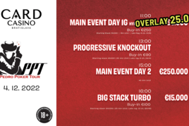 Pedro Poker Tour v bratislavském Cardu: OVERLAY €25.000! Poslední šance od 11:00.