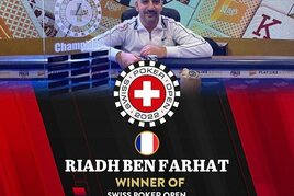 Francouz Farhat kraloval ve Swiss Poker Open