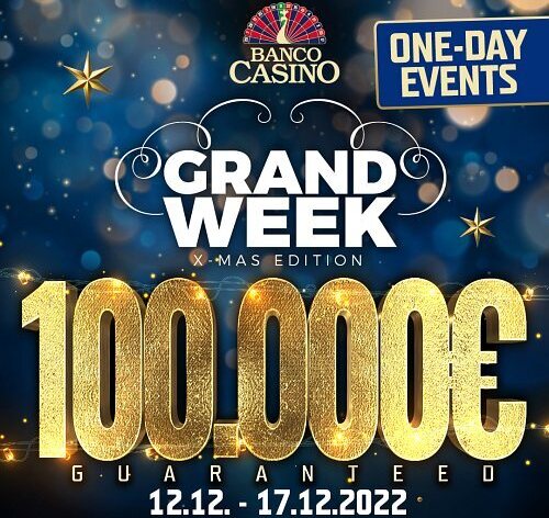 Banco: Vánoční edice Grand Week přinese €100.000 GTD!