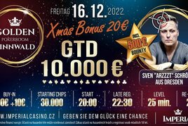 Cínovec: V pátek si v Imperialu zahrajete minimálně o €10.000