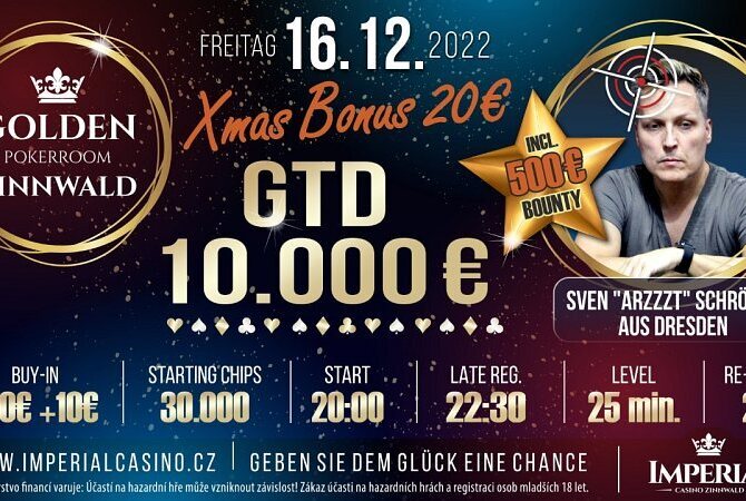 Cínovec: V pátek si v Imperialu zahrajete minimálně o €10.000