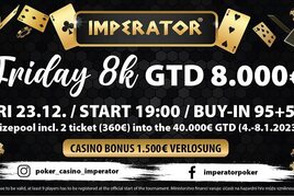 Imperator: Předvánoční pátek o garantovaných €8.000