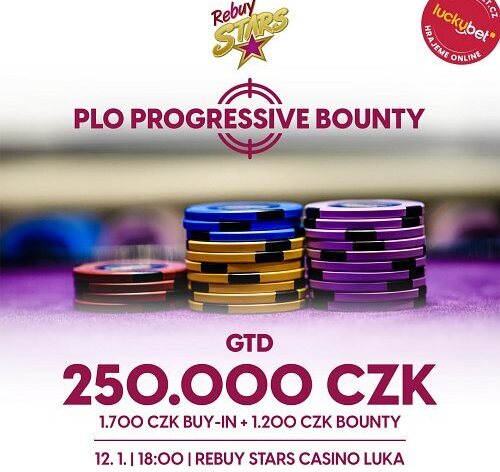 RS Luka: PLO Progressive Bounty s garancí 250.000 Kč ve čtvrtek večer