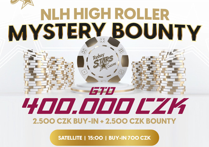 RS Brno: Lednový High Roller Mystery Bounty s garancí 400.000 Kč už dnes večer 