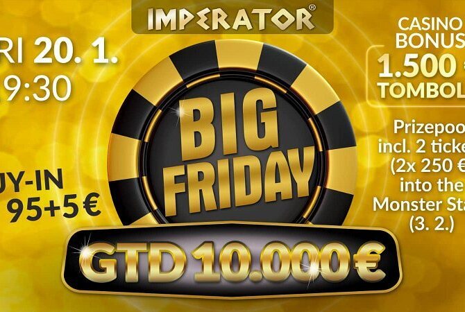 Imperator: V pátek na jihu Čech o garantovaných €10.000!
