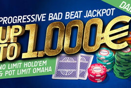 Banco Bratislava: Cash game zóna přináší nový progresivní Bad Beat Jackpot!