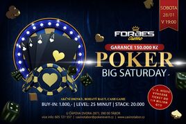 Forbes Tábor: Poker event Big Saturday o 150.000 Kč
