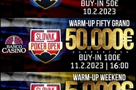 Banco: Slovak Poker Open €430K GTD startuje WarmUp Weekendem o €70K GTD!