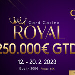 Card Bratislava: Už zítra startuje Main Event Royal  s garancí €250.000