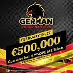 German Poker Masters €500K GTD odstartoval!