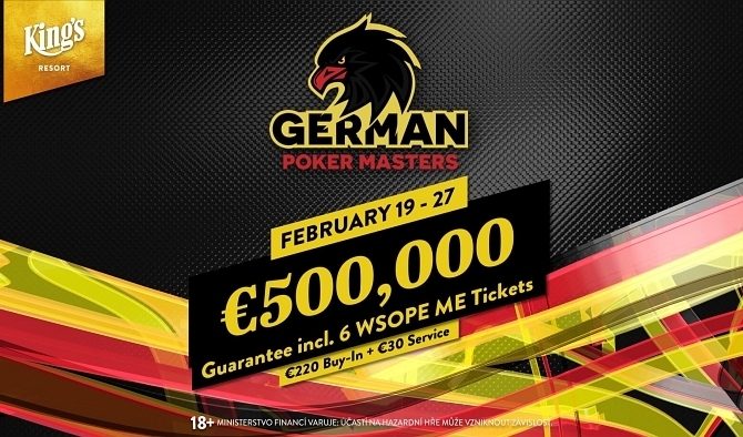 German Poker Masters €500K GTD odstartoval!
