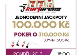 RS Plzeň: Pondělní Jackpot Night v Casinu Plzeň Plaza přináší 410.000 korun!