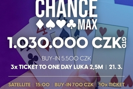 RS Luka: Garance 1.030.000 korun a jedno re-entry v Double Chance MAX v úterý