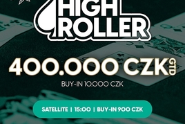 RS Brno: Úterní High Roller v brněnském Casinu International garantuje 400.000 Kč 