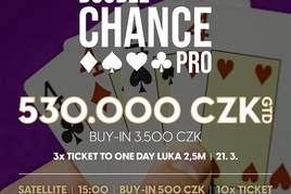 RS Luka: Garance 530.000 Kč už dnes na Lukách v NLH Double Chance PRO pouze s jedním re-entry! 