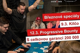 Březnové speciály v Showdownu: Ve čtvrtek a v neděli o 100.000 Kč