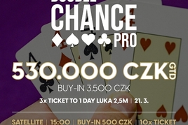 RS Luka: Garance 530.000 Kč v úterý na Lukách v NLH Double Chance PRO pouze s jedním re-entry! 