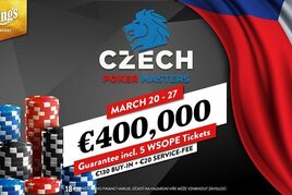 Czech Poker Masters: Za €150 minimálně o €400.000 GTD