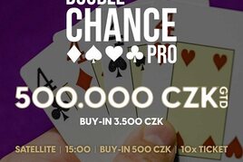 RS Luka: Úterní NLH Double Chance PRO na Lukách o garantovaných 500.000 Kč
