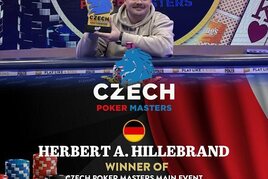 V Czech Poker Masters kraloval Němec Hillebrand, dva Češi na FT