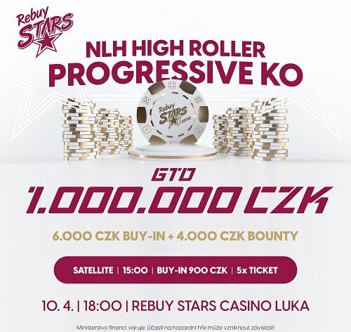 RS: Unikátní NLH HR Progressive Bounty o 1.00.000 Kč na Velikonoční pondělí 10. dubna v Lukách