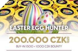 RS Brno: Easter Egg Hunter v úterý s KO odměnou a garancí 200.000 Kč
