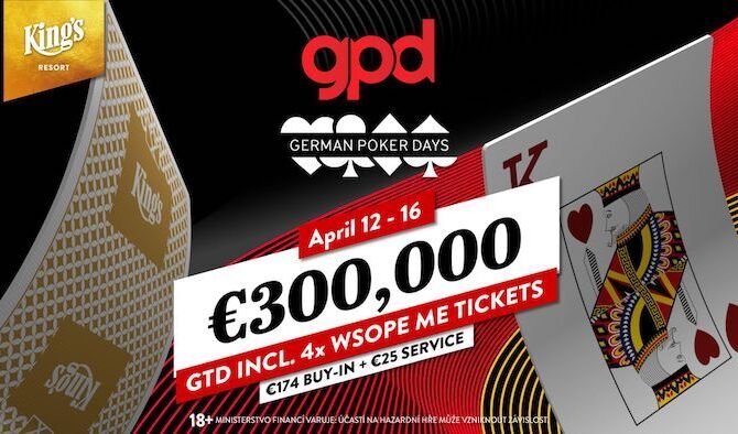 Německé pokerové dny: Za €199 o €300.000 GTD!