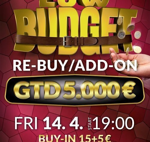 Imperator láká na páteční Low Budget event s garancí €5K