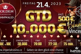 Cínovec: V pátek si v Imperialu zahrajete minimálně o €10K, jednochipová kvalda za €10